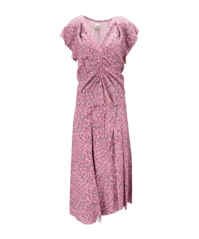 Isabel Marant Pleated-detail Skirt In Pink