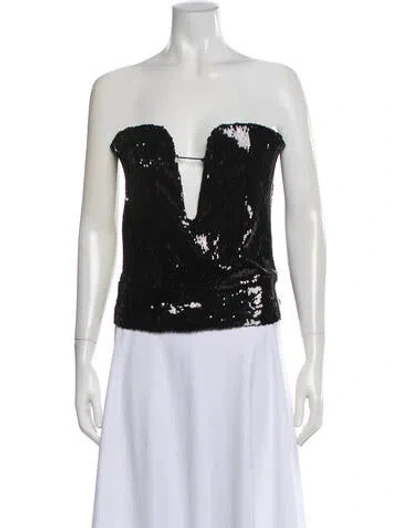 Pre-owned Isabel Marant Plunge Neckline Sleeveless Crop Top In White
