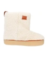 Isabel Marant Plush Flat Ankle Boots In White