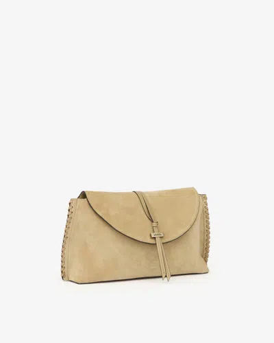 Isabel Marant Silao Clutch In Light Beige