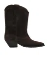 Isabel Marant Pointed Ankle Boots In Burgundy