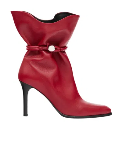 Isabel Marant Pointed Ankle Boots In Burgundy