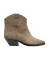 Isabel Marant Pointed Short Boots In Brown