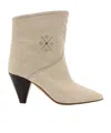 Isabel Marant Pointed Short Boots In Nude