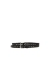 Isabel Marant Eyelet Buckle Belt In Black