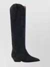Isabel Marant Pointed Toe Knee High Boots In Black