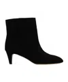 Isabel Marant Deone Suede Ankle Boots In Black