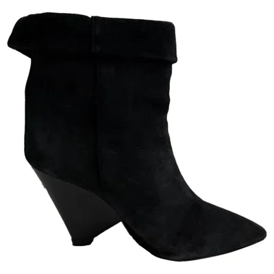 Isabel Marant Pointed-toe Ankle Boots In Black Suede