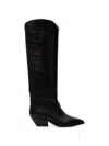 Isabel Marant Pointed-toe Knee-high Boots In Black
