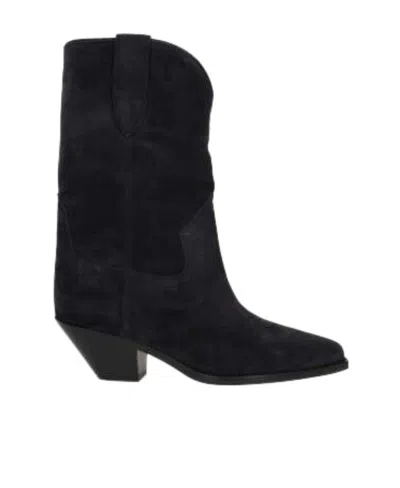 ISABEL MARANT DAHOPE SUEDE COWBOY BOOTS