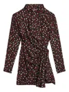 Isabel Marant Polka-dot Wrap Dress In Gold