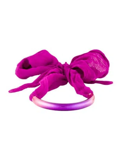 Pre-owned Isabel Marant Poloma Rainbow Bracelet, 6.5" In Purple