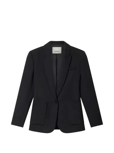 Isabel Marant Pomili Tailored Whipcord Wool Jacket In Multi