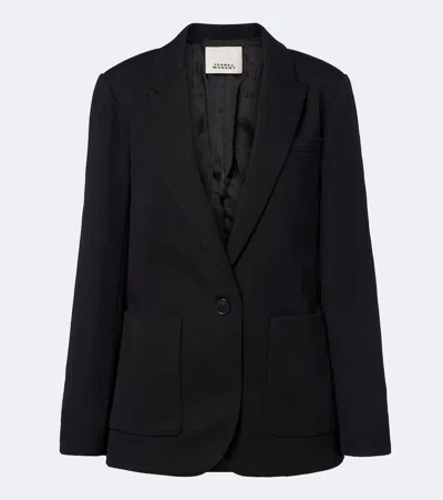 Isabel Marant Pomili Virgin Wool Blazer In Black
