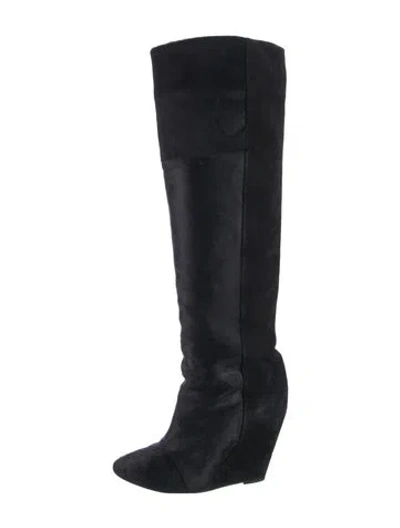 Pre-owned Isabel Marant Ponyhair Boots In Black