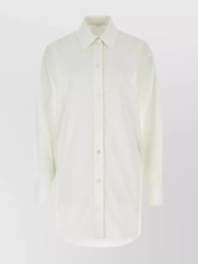 Isabel Marant Rolled-sleeve Cotton Shirt In White