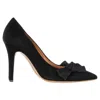 Isabel Marant Poppy Bow Detail Pumps In Black Suede In Black