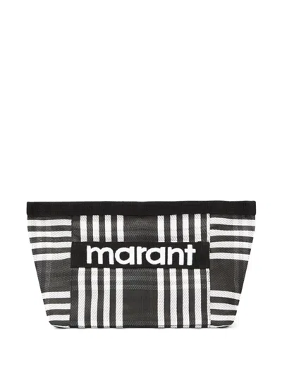 Isabel Marant Powden Clutch Bag In Black