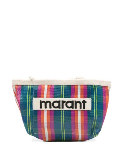 Isabel Marant Powden Clutch Bag In Blue