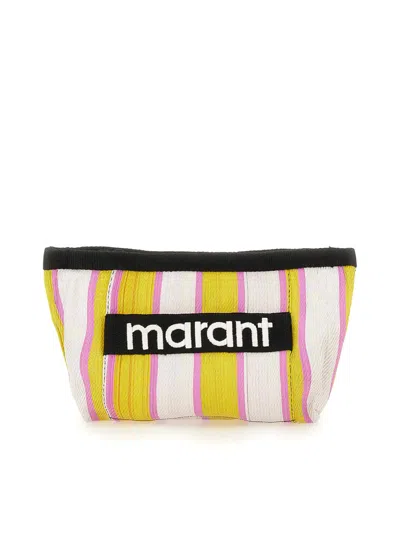 Isabel Marant Powden Clutch Bag In Multicolour