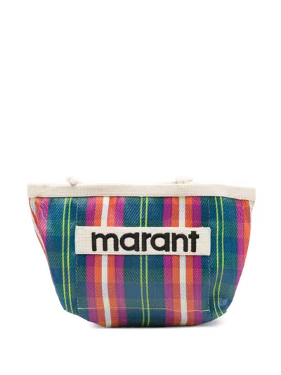 Isabel Marant Powden Nylon Pouch In Blue