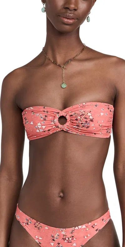 Isabel Marant Prades Bikini Top Shell Pink/ecru