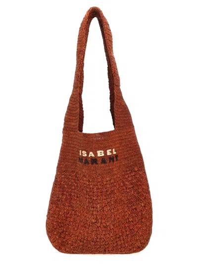 Isabel Marant Praia Medium Shoulder Bag In Orange