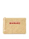 Isabel Marant Woven Texture Mini Bags With Wristlet Strap