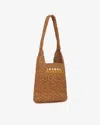 Isabel Marant Small Praia Raffia Tote Bag In Brown