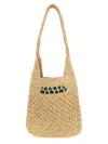 Isabel Marant Raffia Shoulder Bag With Logo In Beige