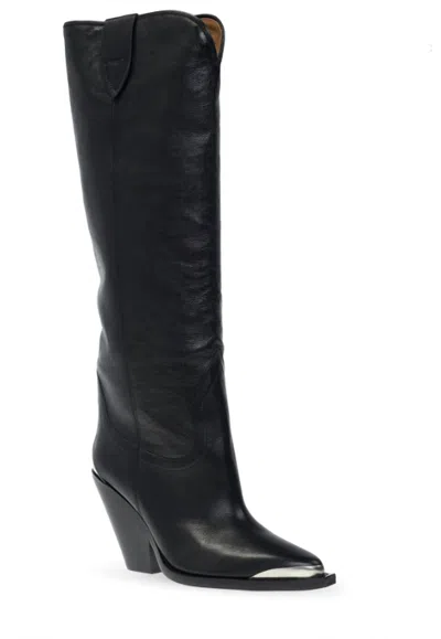 Isabel Marant Pre-loved Women Lomero Heeled Boots In Black