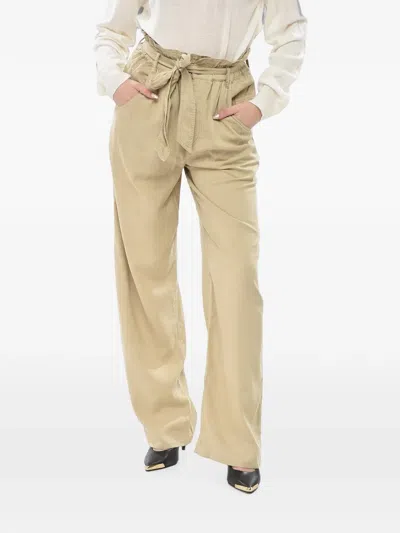 Isabel Marant Priana Belted Trousers In Multi