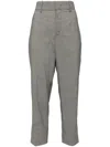 Isabel Marant Check-print Cropped Trousers
