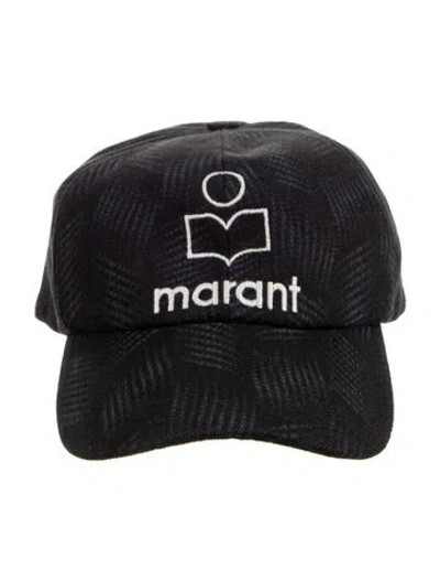 Pre-owned Isabel Marant Printed Baseball Cap In Black
