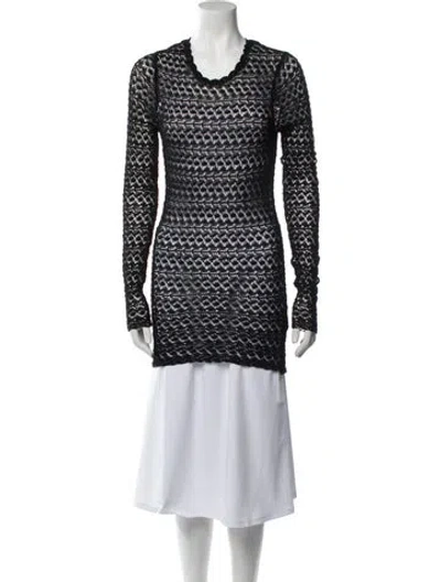 Pre-owned Isabel Marant Printed Cowl Neck Tunic In Blue