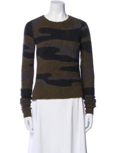 Pre-owned Isabel Marant Printed Crew Neck Sweater In Blue