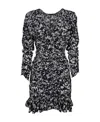 Isabel Marant Printed Dress In Black