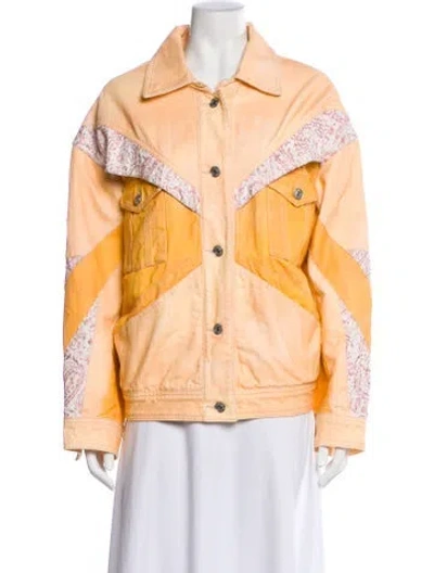 Pre-owned Isabel Marant Printed Jacket In Orange