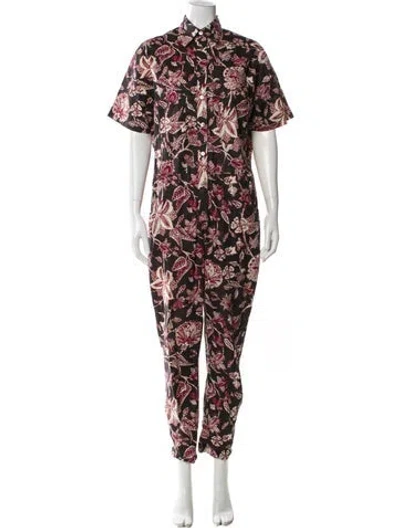 Pre-owned Isabel Marant Printed Jumpsuit In Black