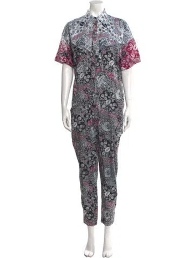 Pre-owned Isabel Marant Printed Jumpsuit In Purple