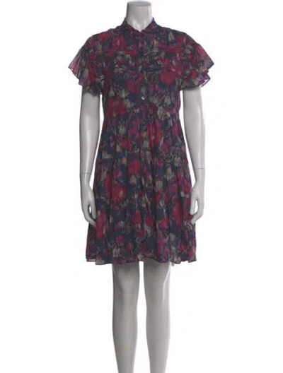 Pre-owned Isabel Marant Printed Knee-length Dress In Pink