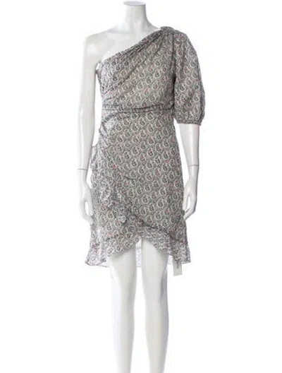 Pre-owned Isabel Marant Printed Knee-length Dress W/ Tags In White