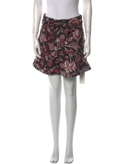 Pre-owned Isabel Marant Printed Knee-length Shorts In Black