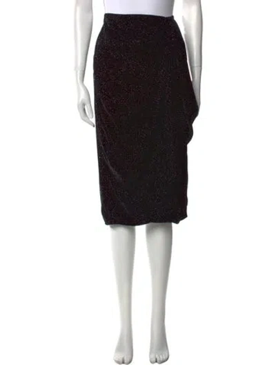 Pre-owned Isabel Marant Printed Knee-length Skirt In Black