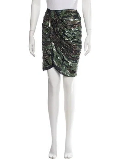 Pre-owned Isabel Marant Printed Knee-length Skirt In Green
