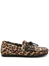 Isabel Marant Fitza Leopard-print Calf Hair Loafers In ブラウン