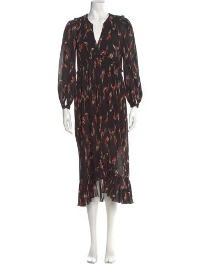 Pre-owned Isabel Marant Printed Long Dress In Multi