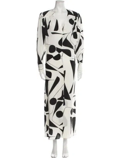 Pre-owned Isabel Marant Printed Long Dress In Neutral