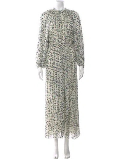 Pre-owned Isabel Marant Printed Long Dress In Neutral