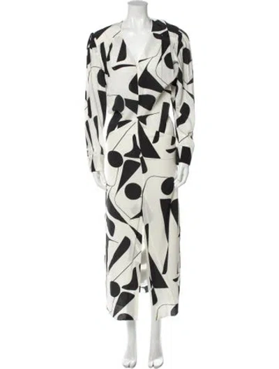 Pre-owned Isabel Marant Printed Long Dress W/ Tags In White